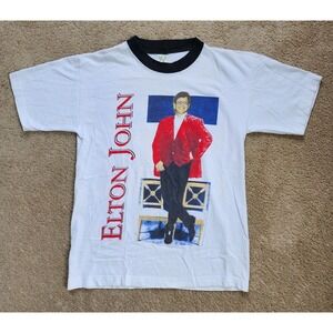 Vintage Billy Joel River of Dreams Shirt Large Elton John Front Parking Lot Boot